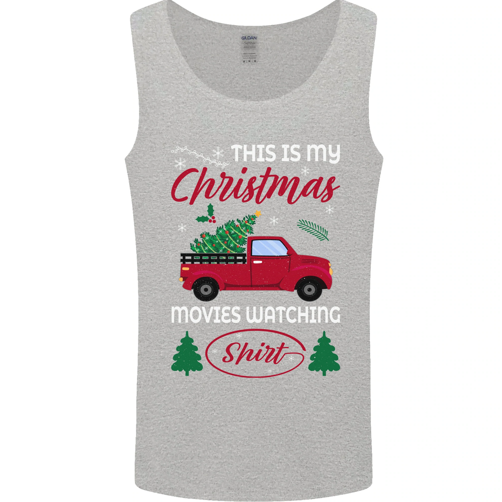 Christmas is Gaming Time Funny Gamer Mens Vest Tank Top