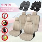 For Mercedes-Benz Car Seat Cover 5-Seat Front Rear with zipper Leather Cushion