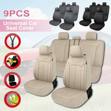 For Mercedes-Benz Car Seat Cover 5-Seat Front Rear with zipper Leather Cushion