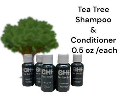 CHI Tea Tree Shampoo&Conditioner 0.5 oz each TRAVEL SIZE 4 each lot of 8