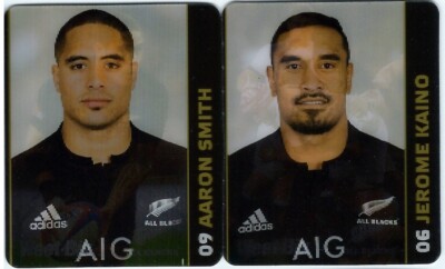 2015 ALL BLACKS 3D World Cup Card AARON SMITH & JEROME KAINO WeetBix   