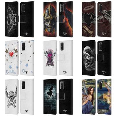OFFIZIELLE ALCHEMY GOTHIC FLUEGEL BRIEFTASCHE HÜLLE HUELLE FÜR SAMSUNG HANDYS 2