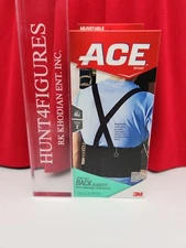 3M Black Ace Work Belt Back Support Removable Suspender Support Level 2 ADJ Size