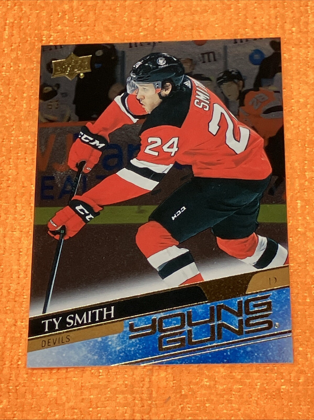 Ty Smith RC 2020-21 Upper Deck S2 #456 SILVER FOIL Young Guns, New Jersey Devils