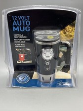 New 12V Digital Heated Mug Travel Coffee Cup Stainless Car Charge