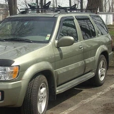 AVS Smoke Rain Guards Vent Visors 3M Tape-On for 1996-2004 Nissan Pathfinder QX4