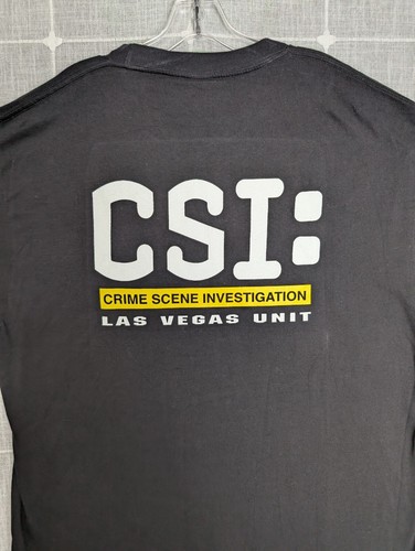 Camisa CSI Las Vegas Para Hombres XL Negra Manga Corta Promo Camiseta Programa de TV Escena del Crimen - Imagen 9 de 13