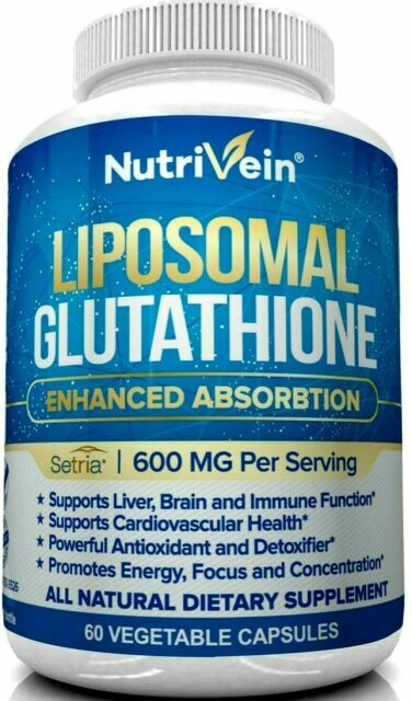 Nutrivein 700mg Liposomal Glutathione Setria Master Liver Capsule - 60  Count for sale online | eBay