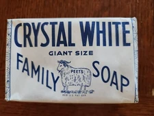 Vintage Soap Bar (Peet's Crystal White, Colgate-Palmolive-Peet) ~1930's NOS