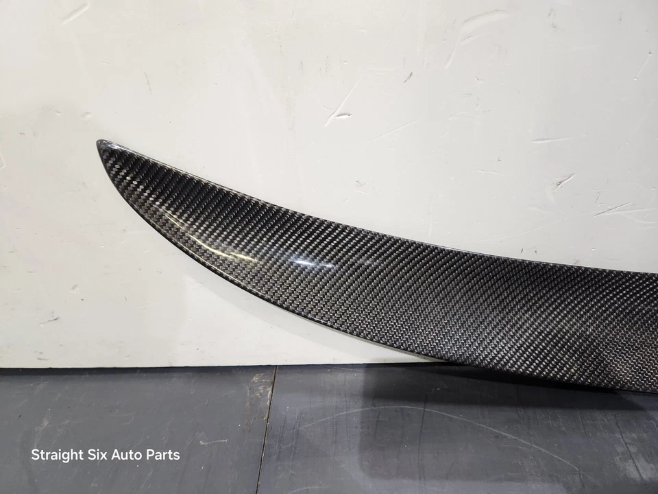 ✅ Alerón labial trasero de fibra de carbono CF para maletero BMW F30 F80 M3 12-18 OEM genuino Foto 3 de 4