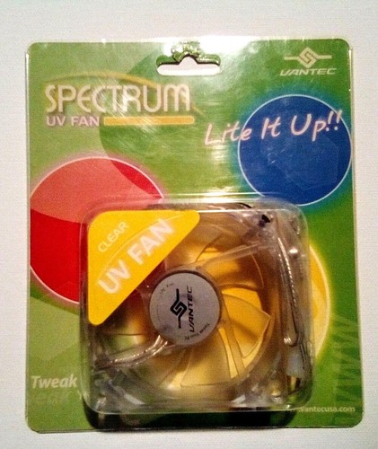 Vantec Spectrum UV Reactive Computer Case Fan 80mm 8cm 12V 2.40W - Picture 21 of 30