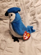 Ty Rocket The Blue Jay Beanie Baby Plush Toy 1998