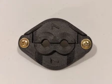 Engine Baffle Ignition Wire Seal - Two Wire - Zero Degree (Straight Thru)