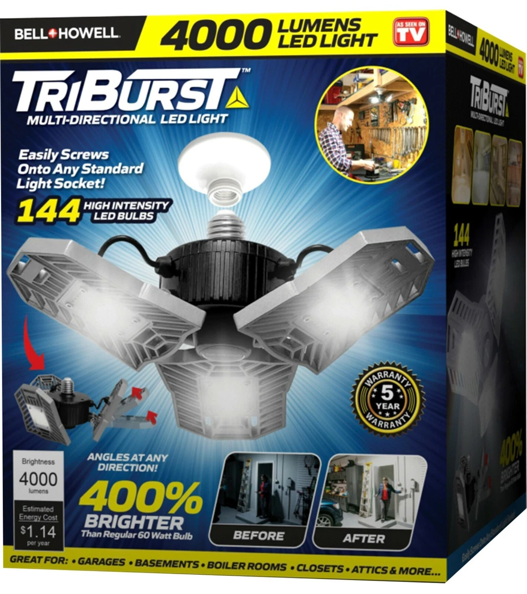 Bell & howell triburst led light deals