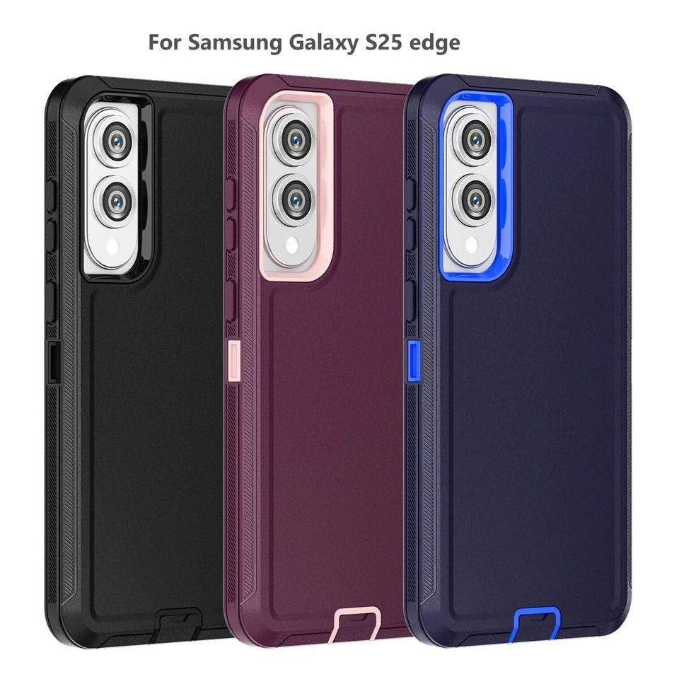 Funda resistente a prueba de golpes para Samsung Galaxy S25 Ultra/S25+/S25 Edge cubierta dura Foto 3 de 4