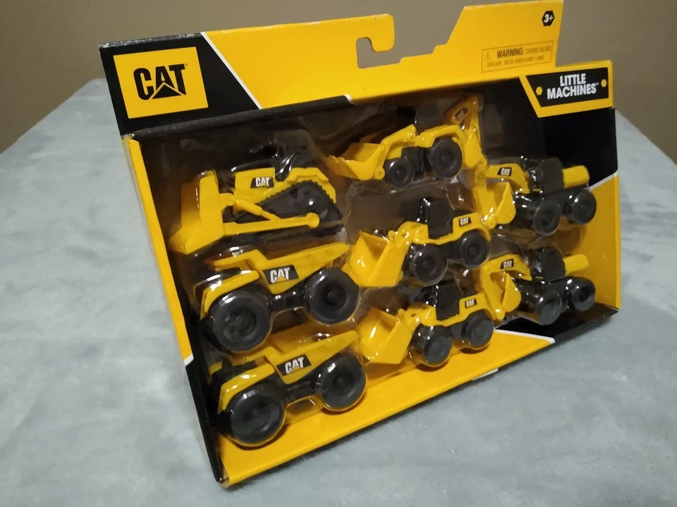 Caterpillar 8 Equipment Toy Backhoe Bull Dozer Excavator Wheel Loader Dump Truck - Image 4 of 4