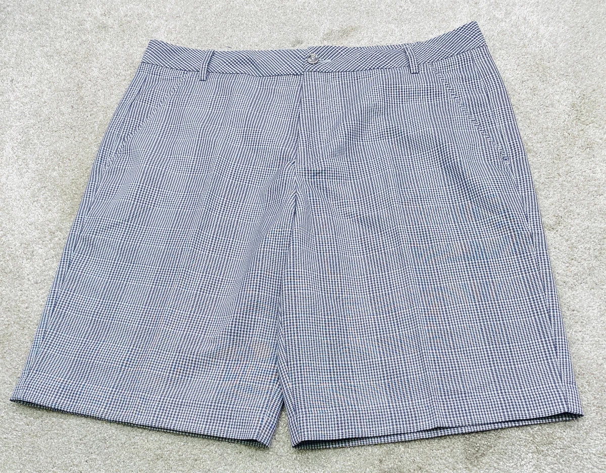 Puma Sports Golf Tech Performance Shorts 568466 Uomo 36x11 Nero Plaid 6500