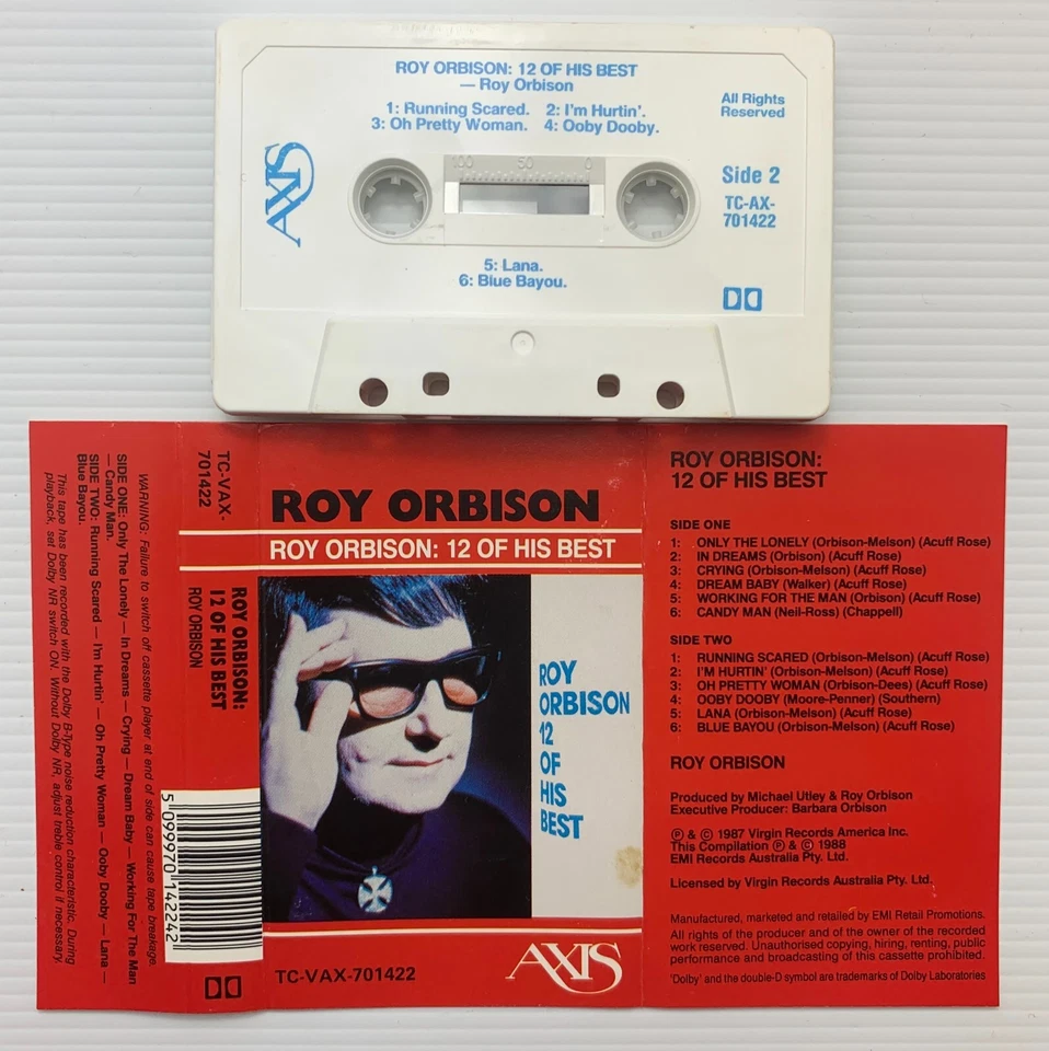 Roy Orbison–The Big "O", Roy Orbison: 12 Of His Best, A Black And White Night Li - Image 3 of 4