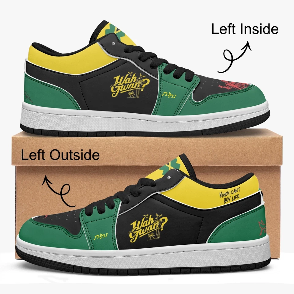 Zapatillas bajas Jamaican Bob Marley - Zapatos con bandera de Jamaica, Jamaica Foto 2 de 4