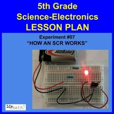 5th Grade- Lesson Plan  #Exp07 "HOW AN SCR WORKS" Science-Electronics