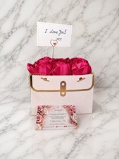 Eternal Rose Box 9 Roses Forever Roses Fushia Pink Gift Idea
