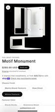 Yuel Beast Motif Monument Mini-ITX PC Case White Texture Red Anodized CASE ONLY