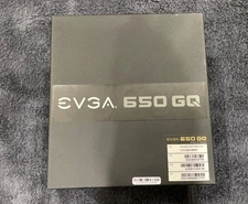 EVGA 650 GQ 650W 80+ Gold Power Supply–Complete Set-Box + All Cables Included