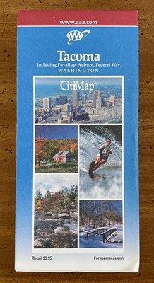 AAA Street Map - Tacoma, Washington - CityMap - 2001-2002