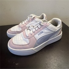 PUMA Unisex Low Top Athletic Sneakers White P...