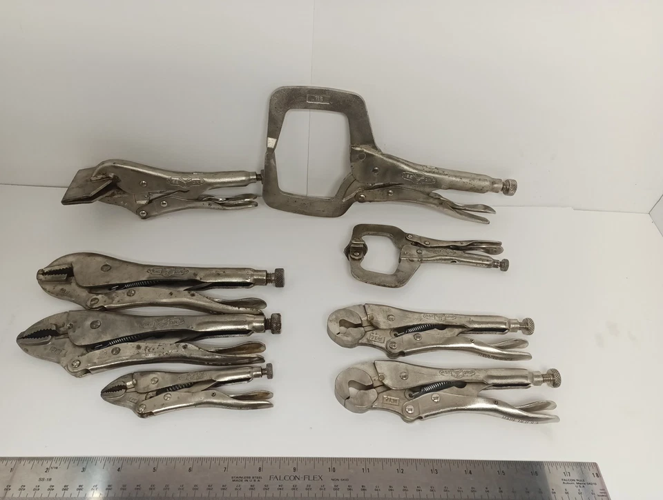 Juego de herramientas de alicates de bloqueo Vise-Grip Petersen Dewitt EE. UU. 8 piezas 10WR 6SP 8R 7LW 11R Foto 3 de 4