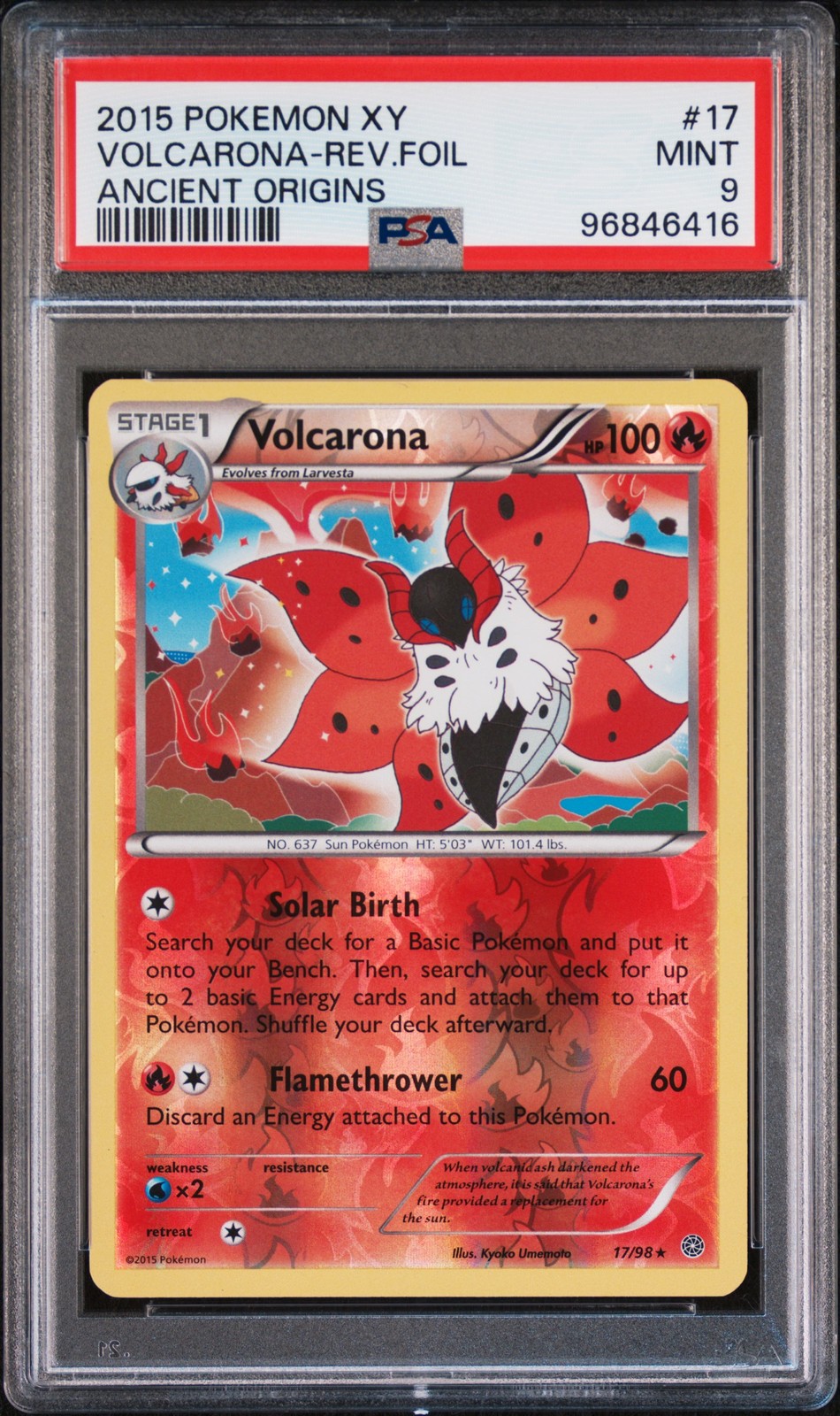 Volcarona Reverse Holo #17