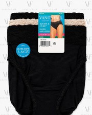 New Vanity Fair Radiant Collection Light Luxe Hi-Cut Panties 3 Pack, Size 5XL