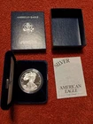 2002-W Proof $1 American Silver Eagle Box, OGP & COA