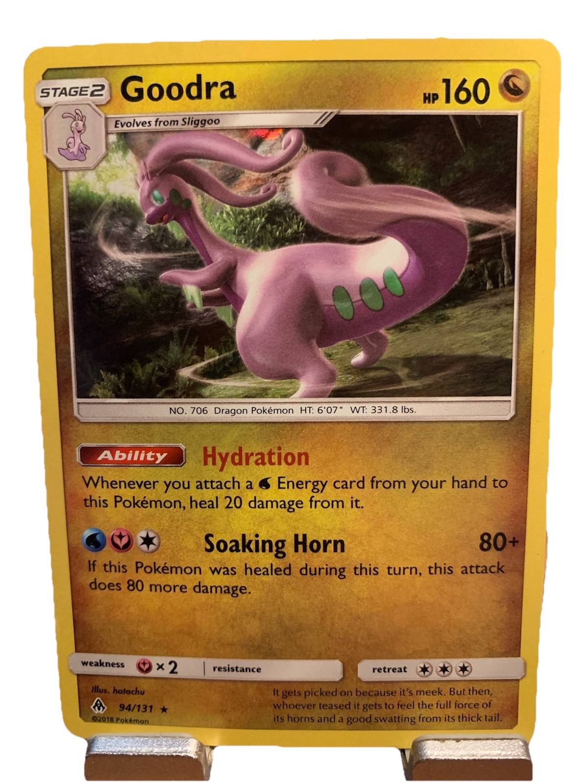 Goodra Holo 94/131 Forbidden Light Pokemon Card TCG Anime