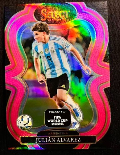 Julian Alvarez 2025-26 Panini Select Road To Fifa World Cup Mezzanine Pink /99
