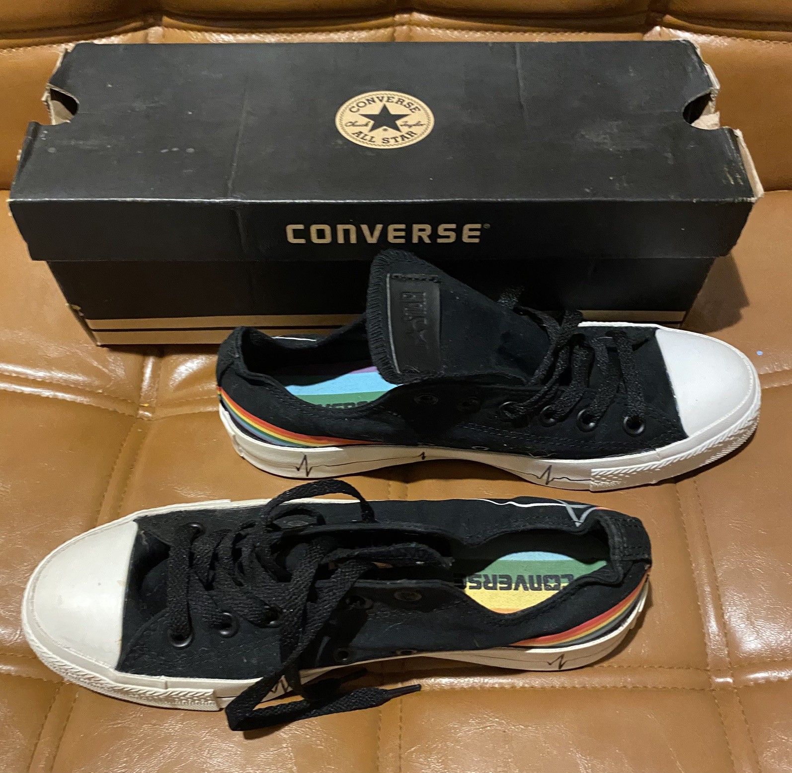 Rare Pink Floyd Converse Sneakers Brand New In Box Men’s Size 7 thumbnail 3