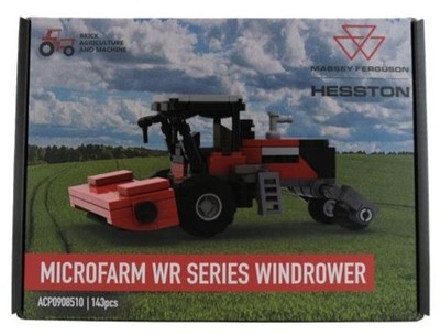 Massey Ferguson Windrower 143‑Piece Brick Set by Brick Agriculture