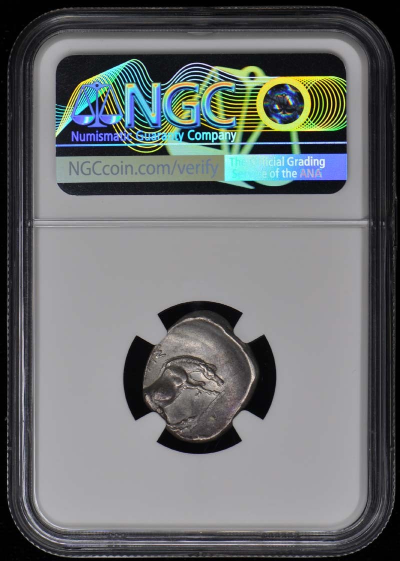 4th Century BC THESSALY, LARISSA AR Drachm NGC AU50 Fine