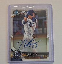 Topps 2018 Bowman Chrome Prospect Autographs Nicholas Lopez #BCPA-NL Royals Auto