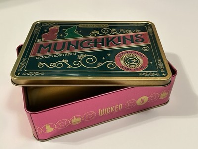 DUNKIN WICKED Munchkin Tin Glinda Elphaba New Rare Viral Arianna Grande