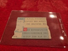 VINTAGE CONCERT TICKET STUB FOR THE GRATEFUL DEAD MAY 7 1978 RPI FIELDHOUSE TROY