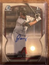 2025 Bowman Chrome Prospect Autograph - Jack Hurley #CDA-JH (RC, AU)