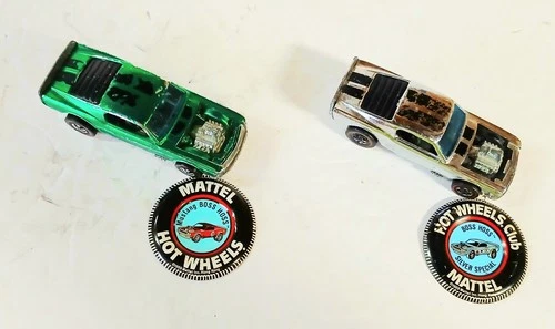 New ListingVintage Boss Hoss Redline Hot Wheels Mustangs with Collector Badges