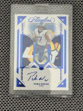 2023 Flawless Puka Nacua Rookie Patch Auto RPA #6/10 On Card Auto Rams SSP. rookie card picture