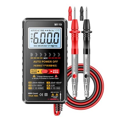 M119 Digital Multimeter 6000 Count Tester for Voltage Current Resistance