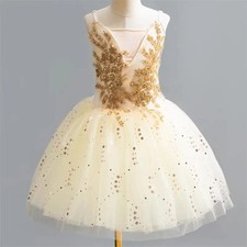 Tutu Ballet Dress Dance Costume Leotards Girls Stage Dance Wear Kids Clothes