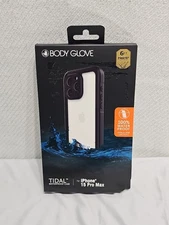 Fellowes Body Glove Tidal Waterproof Case iPhone 15 Pro Max-Black/Clear