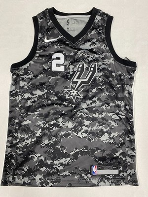 Anzug Nike San Antonio Spurs Kawhi Leonard #2 Tarnfarbe City Kind Größe M