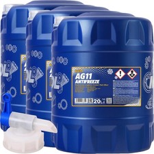 60L MANNOL KÜHLERFROSTSCHUTZ BLAU AG11 -40°C FERTIGGEMISCH KÜHLMITTEL ANTIFREEZE
