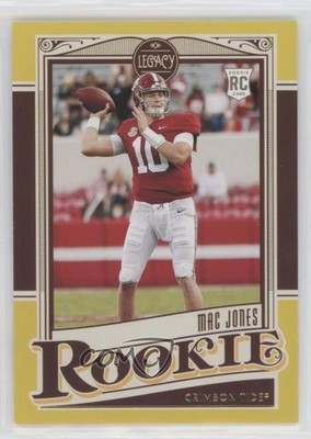 2021 Panini Legacy Rookies Yellow 31/150 Mac Jones #145 Rookie RC 0us4